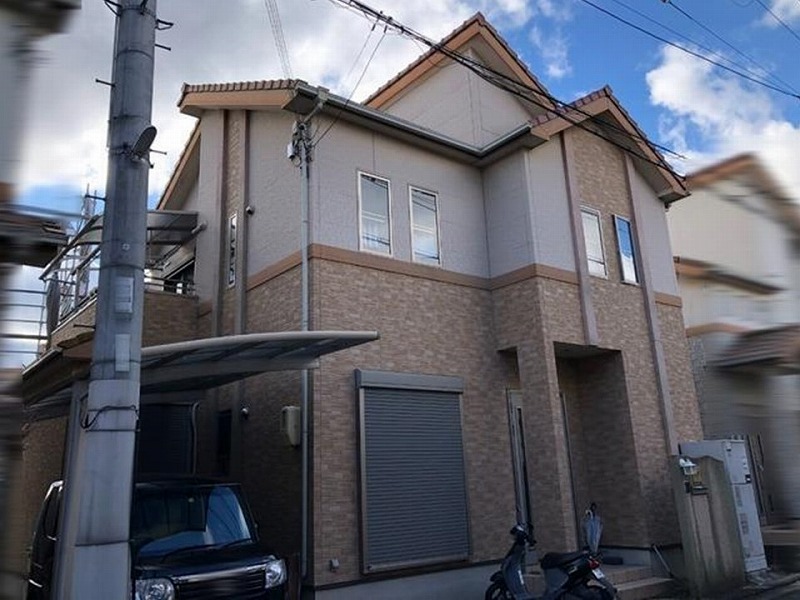 大阪狭山市の外壁塗装工事のお見積もりの依頼をいただいた中古戸建て住宅