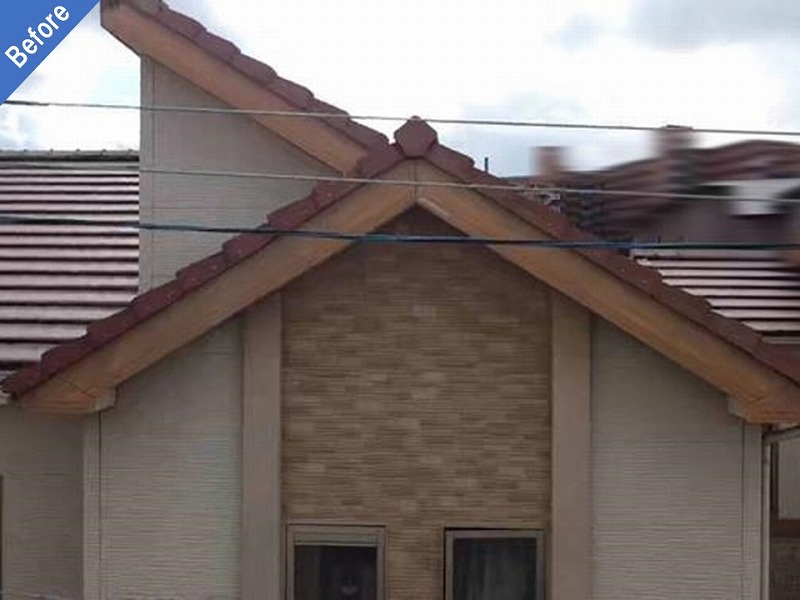 塗装前の外壁と屋根