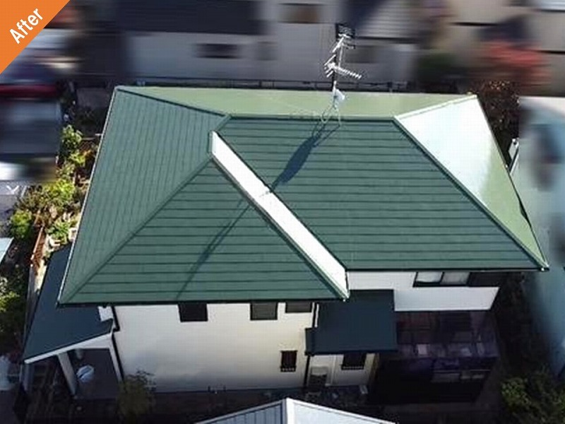 南河内郡太子町の屋根塗装後後のニューフルベスト24
