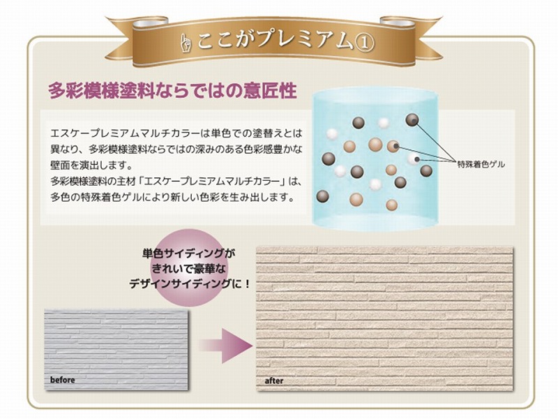 【エスケー化研】エスケープレミアムマルチカラー