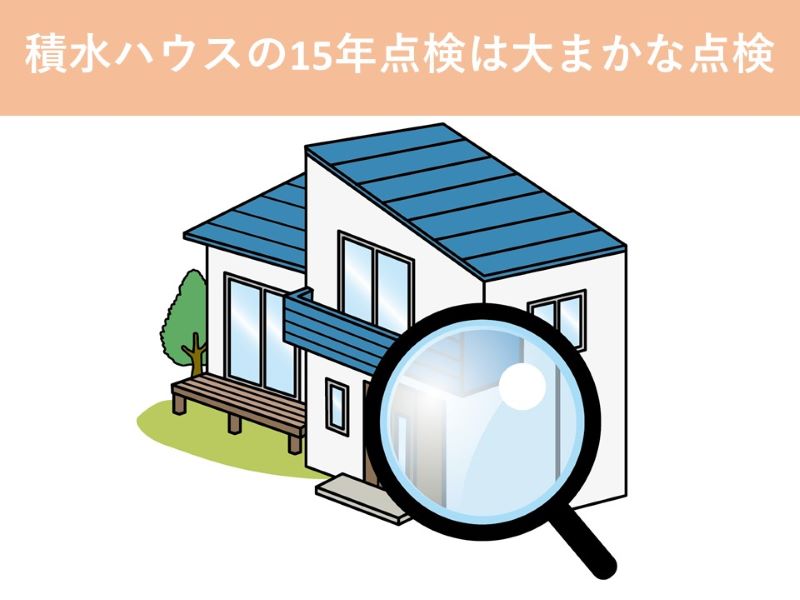 積水ハウスの15年点検は大まかな点検